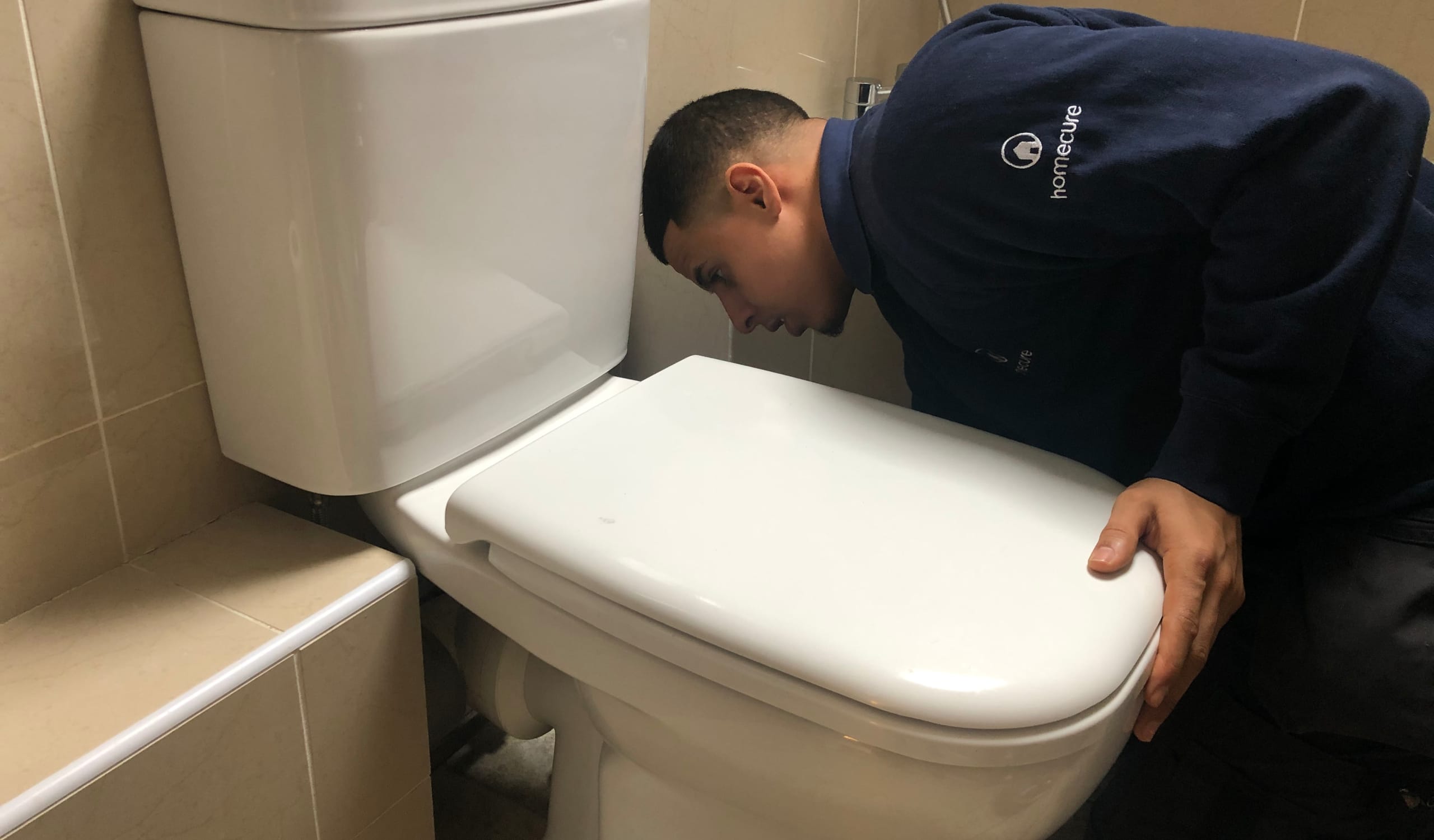 Plumber working