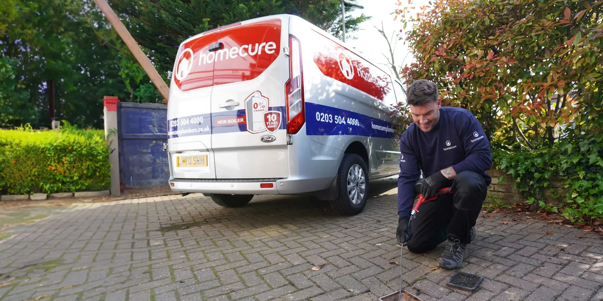 Our Wood Green drainage team clearing a blockage